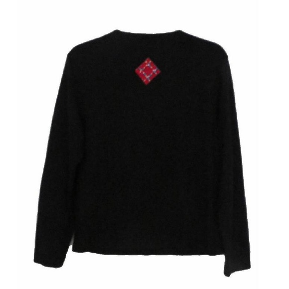 Ugly CHRISTMAS SWEATER M Cotton Knit Cardigan Top - Picture 6 of 7